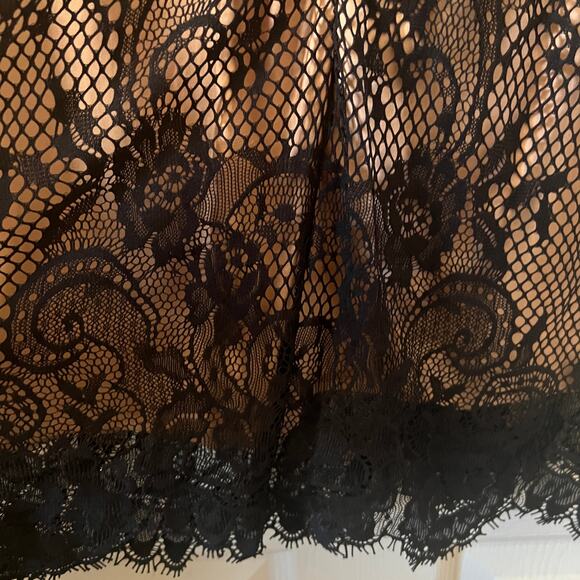 Ryse The Label Samson Black & Nude Lace Overlay Long Sleeve Dress Size XS - Picture 6 of 13